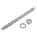 RS PRO Carbon Steel Galvanised Chemical Anchor Bolt M12 x 160 mm Hot Dip Galvanised Finish 908-6801