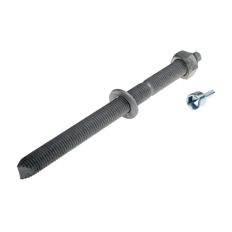 RS PRO Carbon Steel Galvanised Chemical Anchor Bolt M20 x 260 mm Hot Dip Galvanised Finish 908-6808