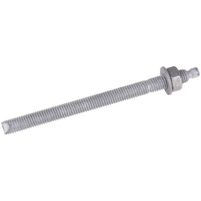 RS PRO Carbon Steel Galvanised Chemical Anchor Bolt M24 x 300 mm Hot Dip Galvanised Finish 908-6817