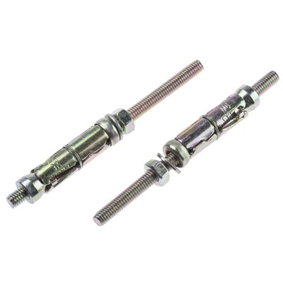 RS PRO Carbon Steel Shield Anchor Projecting Bolt M6 Thread Size 45mm Length 12mm Drill Diameter 908-6867