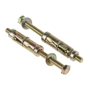 RS PRO Carbon Steel Shield Anchor Loose Bolt M6 x 45 mm 12 mm Zinc Plated 908-6892