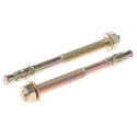 RS PRO Carbon Steel Anchor Bolt M8 x 100 mm Passivated Zinc Plated Through Bolt Anchor 908-6959