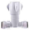 John Guest Acetal Stopcock 15 mm Push Fit Female 15STV/2