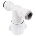 John Guest Acetal Stopcock 15 mm Push Fit Female 15STV/2