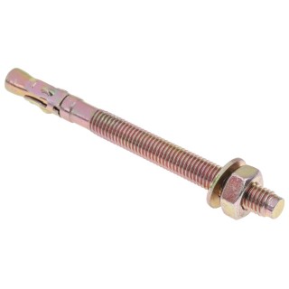 RS PRO Carbon Steel Zinc Plated Through Anchor Bolt M10 x 120 mm 10 mm 908-6974