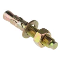 RS PRO Carbon Steel Zinc Plated Through Bolt Anchor M12 Thread Size 80 mm Length 908-6977