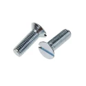RS PRO Slot Countersunk Steel Machine Screw M3.5 Thread 12 mm Length Passivated Zinc Plated 908-7380