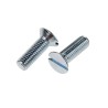 RS PRO Slot Countersunk Steel Machine Screw M3.5 Thread 12 mm Length Passivated Zinc Plated 908-7380