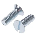 RS PRO Slot Countersunk Steel Machine Screw M3.5 Thread 10 mm Length DIN 963 908-7387