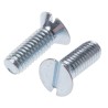 RS PRO Slot Countersunk Steel Machine Screw M3.5 Thread 10 mm Length DIN 963 908-7387