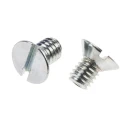 RS PRO Slot Countersunk Steel Machine Screw 6 mm M4 908-7390