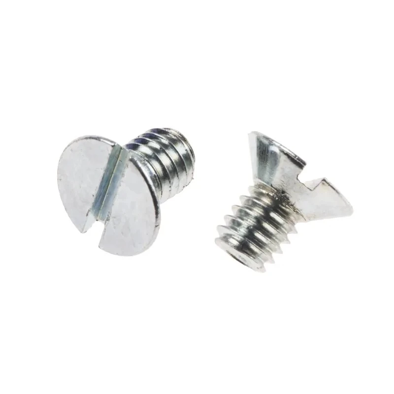 RS PRO Slot Countersunk Steel Machine Screw 6 mm M4 908-7390