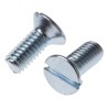 RS PRO Slot Countersunk Steel Machine Screw 10 mm M4 908-7403