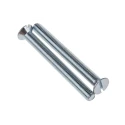 RS PRO Slot Countersunk Steel Machine Screw M5 50 mm Length Passivated Zinc Plated 908-7438