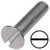 RS PRO Slot Countersunk Steel Machine Screw M6 Thread Size 60 mm Length 908-7441
