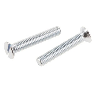 RS PRO Slot Countersunk Steel Machine Screw 35 mm M6 908-7444