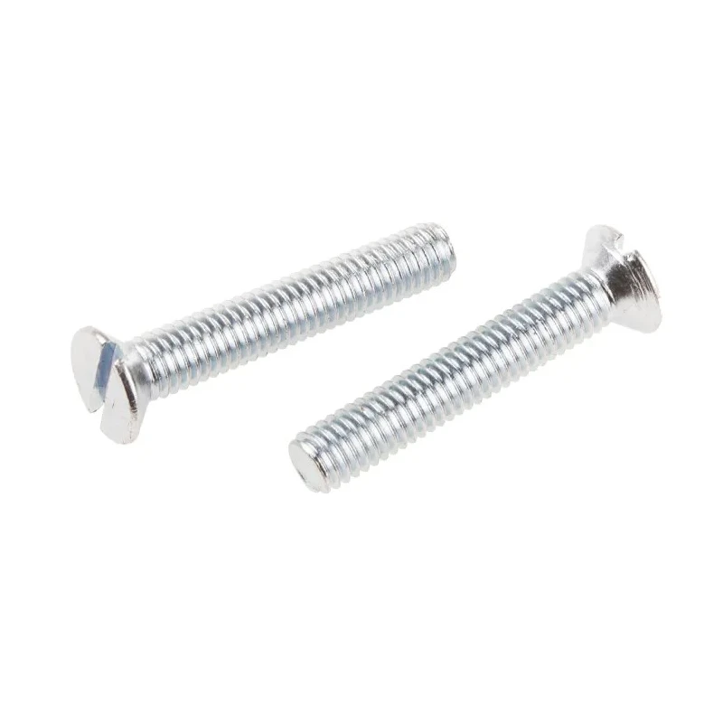 RS PRO Slot Countersunk Steel Machine Screw 35 mm M6 908-7444