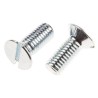 RS PRO Slot Countersunk Steel Machine Screw M8 20 mm Passivated Zinc Plated 908-7450