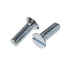 RS PRO Slot Countersunk Steel Machine Screw M8 25 mm Passivated Zinc Plated 908-7453