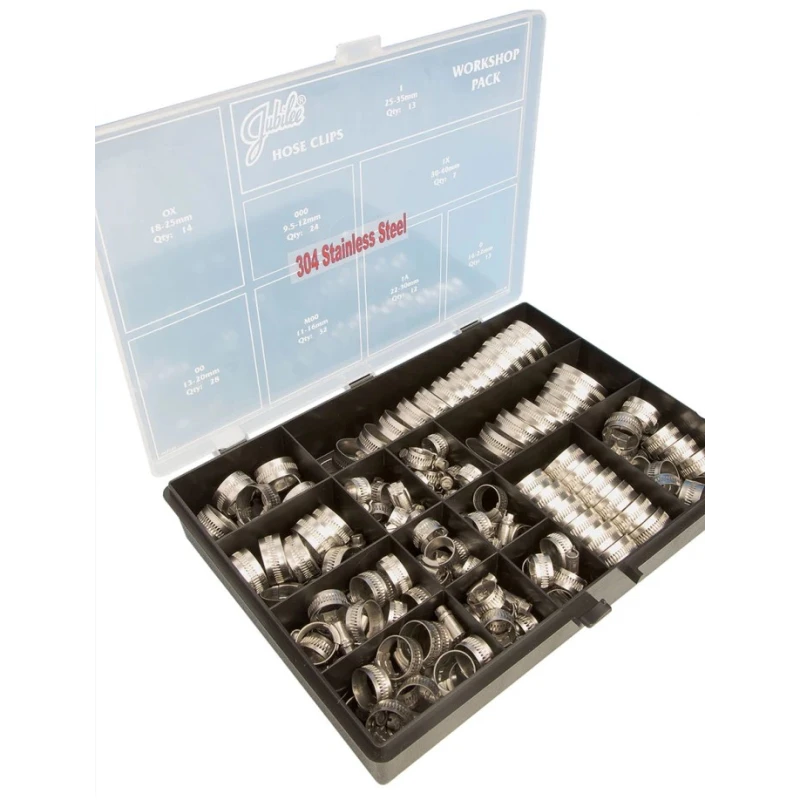 Jubilee 143 Piece 304 Stainless Steel Hose Clip Kit HCP143SS