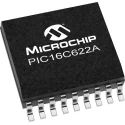 Microchip 8-bit PIC Microcontroller, 20 MHz, 8kB FLASH, 18-Pin SOIC PIC16C622A-04I/SO