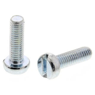 RS PRO Steel Slot Cheese Head Machine Screw M3 Thread 8 mm Length Bright Zinc Finish 908-7744
