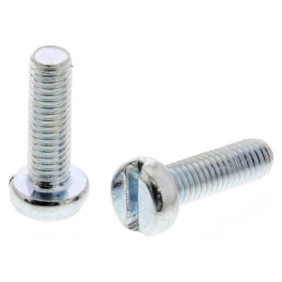 RS PRO Steel Bright Zinc Plated Slotted Cheese Head Machine Screw M4 Thread, 8 mm Length 908-7750