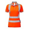 PULSAR Pulsar Orange Hi Vis Polo Shirt PR701-08 140gsm 100% Polyester Bird-eye Knit with Reflective Tape