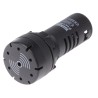 RS PRO Electronic Sounder Alarm Indicator Panel IP30 AC/DC 24V Panel Mount 20mA Current Consumption 30mm Diameter 909-2566