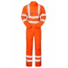 PULSAR Orange Reusable Hi Vis Overalls, 99-104 cm Chest Size, Coverall Style, Plastic Stud Front and 2-Way Plastic PRARC05-M
