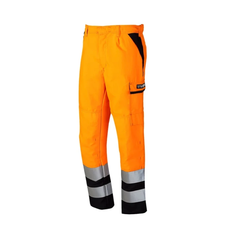Sioen Navy Orange Arc Flash Trousers 30R Hi-Vis Flame-Retardant Breathable Fabric S101-022V-30R