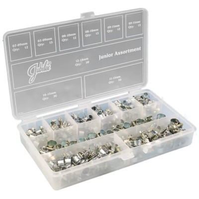 Jubilee 165 Piece Zinc Plated Mild Steel Hose Clip Kit JA165MS