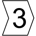HellermannTyton Helagrip Slide-On Cable Marker, Pre-Printed "3", Black Legend, White Marker, PVC 901-10529 909-2926-PVC