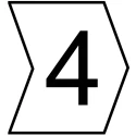 HellermannTyton Helagrip Slide-On Cable Marker, Black, Pre-printed "4", Suitable for 1 mm to 3 mm 901-10530 909-2935-PVC