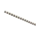 HellermannTyton Helagrip Pre-Printed Slide-On Cable Marker for 1mm to 3mm Cables, Black Legend on 901-10531 909-2938-PVC