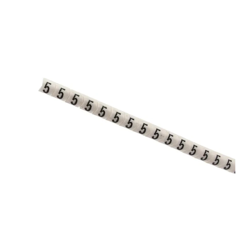 HellermannTyton Helagrip Pre-Printed Slide-On Cable Marker for 1mm to 3mm Cables, Black Legend on 901-10531 909-2938-PVC