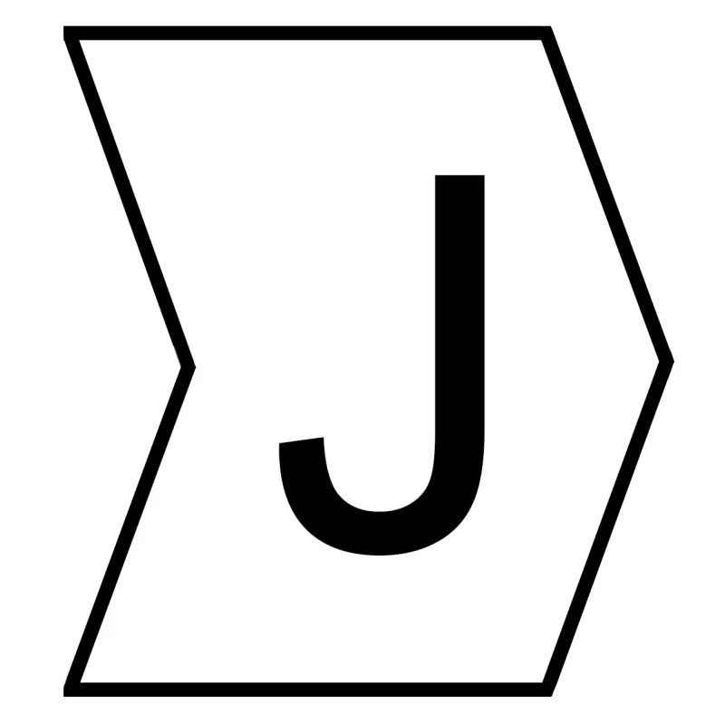 HellermannTyton HGDC Slide-On Cable Marker, Black, Pre-printed "J", for 1-3 mm Cable Diameter 901-10547 909-2982-PVC