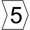 HellermannTyton Helagrip Slide-On Cable Marker, Black, Pre-printed "5", 3 mm Cable White, 1 mm Cable 901-10563 909-3045-PVC