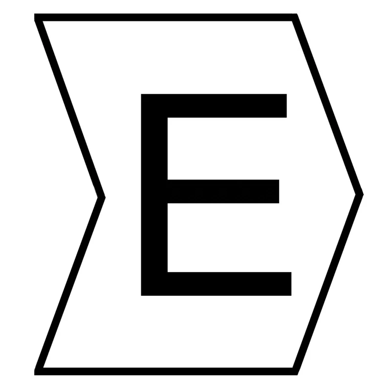 HellermannTyton HGDC Slide-On Cable Marker Black Pre-Printed "E" for 2 mm to 5 mm Cable 3.5 mm Length 901-10586 909-3115-PVC