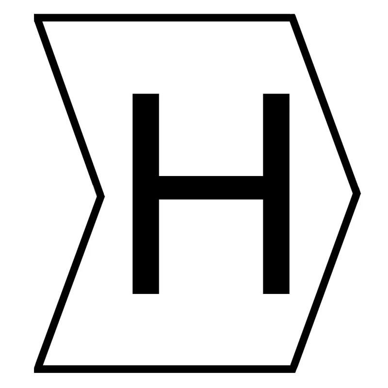 HellermannTyton HGDC Slide-On Cable Marker Black, Pre-Printed "H", White Marker, 5 mm Max Cable 901-10589 909-3121-PVC