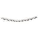 HellermannTyton HGDC Slide-On Cable Marker, Black, Pre-printed "F", 5 mm Maximum Cable Diameter, 2 mm 901-10587 909-3124-PVC
