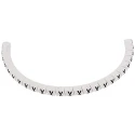 HellermannTyton HGDC Slide-On Cable Marker, Black Legend, Pre-printed "X" for 2 mm to 5 mm Cables 901-10599 909-3168-PVC
