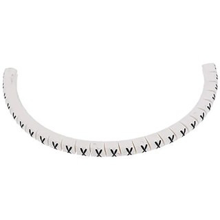 HellermannTyton HGDC Slide-On Cable Marker, Black Legend, Pre-printed "X" for 2 mm to 5 mm Cables 901-10599 909-3168-PVC