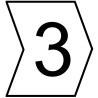 HellermannTyton HGDC Slide-On Cable Marker Black Pre-Printed "3" for 2-5 mm Cable Diameter 901-10605 909-3180-PVC