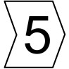 HellermannTyton HGDC Slide-On Cable Marker Black Pre-printed "5" for 2-5 mm Cable, 3.5 mm Length 901-10607 909-3187-PVC