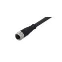 ifm electronic Female 8-Way M12 to 8-Way Unterminated Sensor Actuator Cable 10m Polyurethane Jacket Black E12404