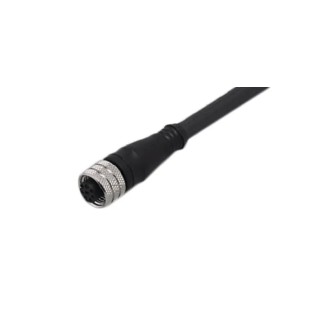 ifm electronic Female 8-Way M12 to 8-Way Unterminated Sensor Actuator Cable 10m Polyurethane Jacket Black E12404