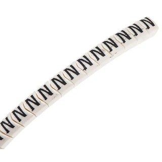 HellermannTyton HGDC Slide-On Black Pre-Printed Cable Marker for 1-3 mm Cable Diameter 3.5 mm Length 901-10551 909-3001-PVC