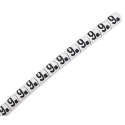 HellermannTyton Helagrip Pre-Printed Slide-On Cable Marker Black Legend "9" for 1-3 mm Cable Diameter 901-10567