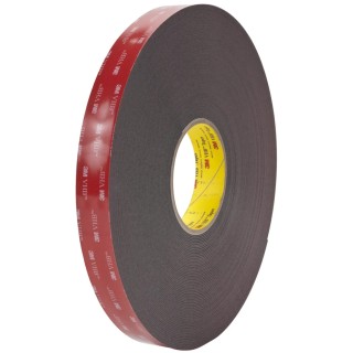 3M VHB Double Sided Black Acrylic Foam Tape 25mm x 33m, 1.1mm Thick 3M 5952 25mm x 33m